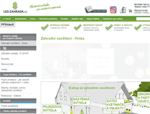 Tablet Screenshot of led-zahrada.cz